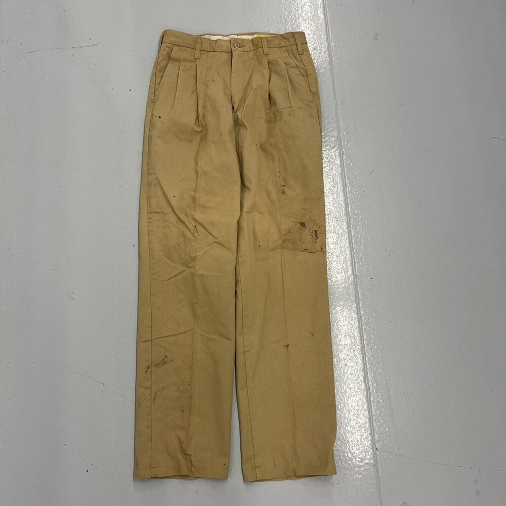 Vintage 70s 80s Cintas Tan Canvas Workwear Chinos 30x31